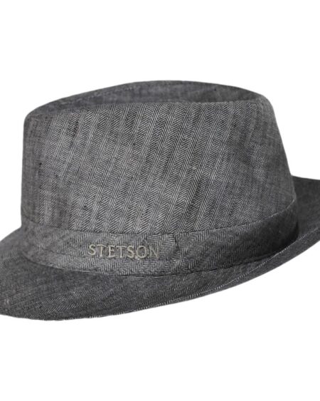 STETSON | Linen Herringbone Trilby Fedora Hat